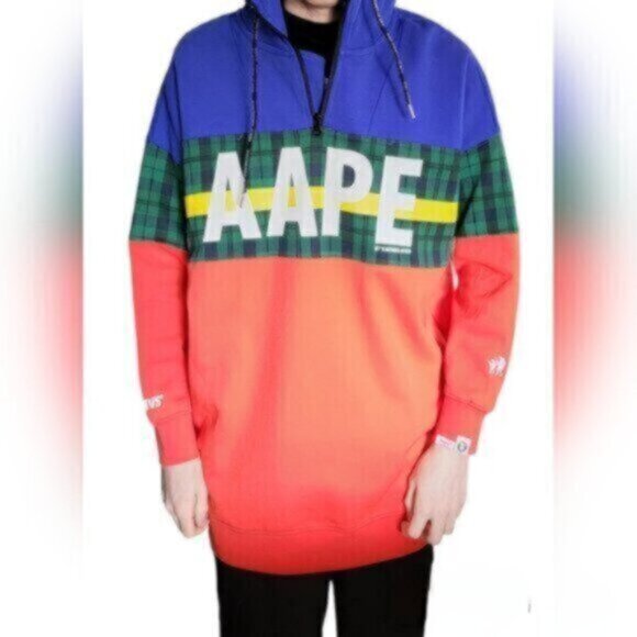 BAPE  - by A Bathing Ape Retro 90s inspired Hoodie Oversized Sz S - L NWT - Picture 2 of 10